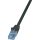 LogiLink Econline RJ45 CAT6 U/UTP -> RJ45 CAT6 U/UTP M/M adatkábel 0.5m fekete