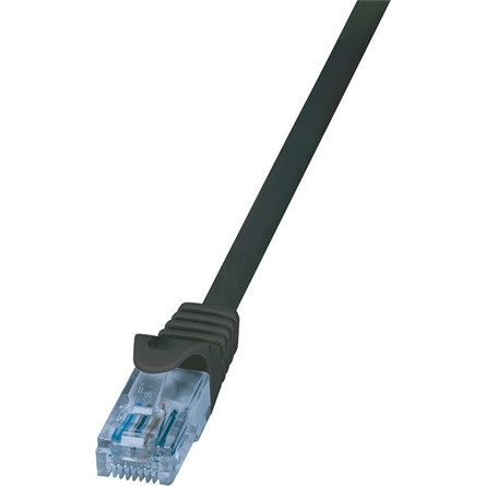 LogiLink RJ45 CAT6A 10Gb UTP M/M adatkábel 1m fekete