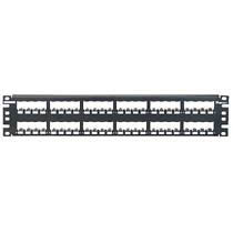 Panduit 48 portos UTP, FTP patchpanel (üres, Mini-Com modulokat fogad)