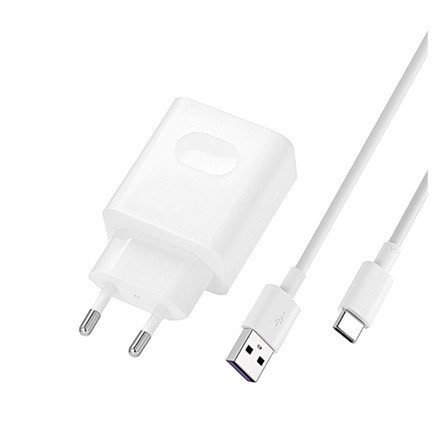 HUAWEI hálózati töltő USB aljzat 40W, PD gyorstöltő + Type-C kábel, FEHÉR