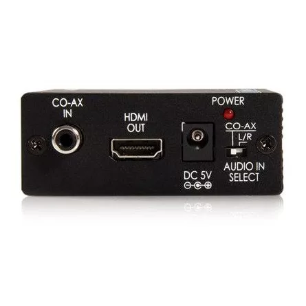StarTech 4db RCA Jack stereo 3,5mm -> HDMI F/F konverter fekete