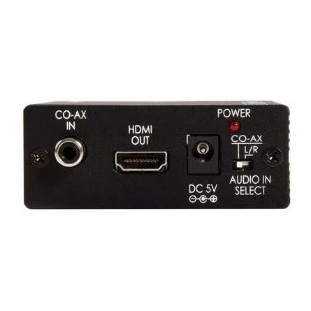 StarTech 4db RCA Jack stereo 3,5mm -> HDMI F/F konverter fekete
