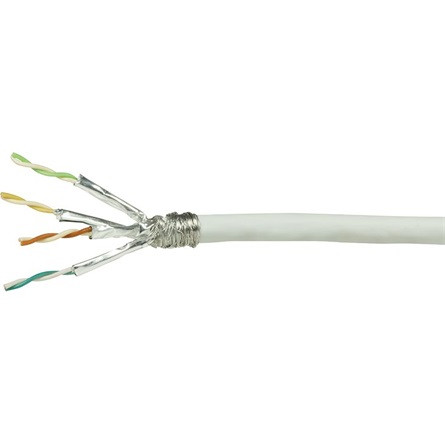 LogiLink EconLine CCA CAT6 S/FTP adatkábel 50m szürke fali