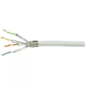 LogiLink CAT7 S/FTP adatkábel 50m fehér fali, CU