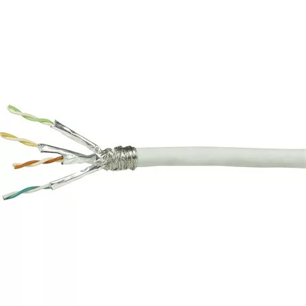 LogiLink CAT7 S/FTP adatkábel 50m fehér fali, CU