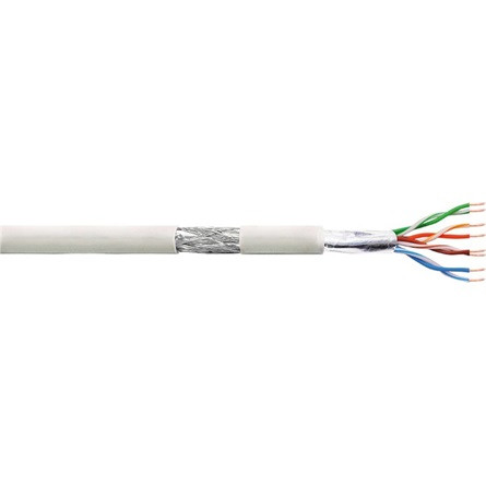 LogiLink EconLine CAT5e SF/UTP adatkábel 100m szürke fali, CCA