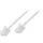 Logilink Cat.6A Slim High-Flex patch kábel fehér 0,30 m