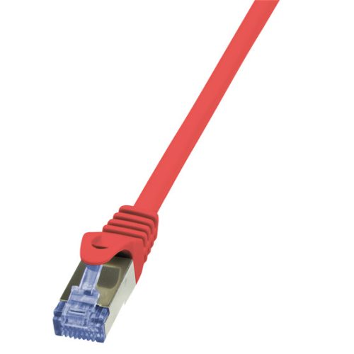 LogiLink CQ3024S Cat6A S/FTP lapos patch kábel - Piros - 0,5m