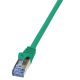 LogiLink CQ3055S Cat6A S/FTP lapos patch kábel - Zöld - 2m