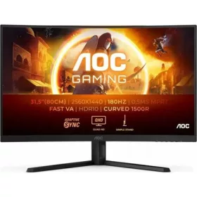   AOC Ívelt Gaming 180Hz monitor 31,5" CQ32G4VE, 2560x1440, 16:9, 300cd/m2, 1ms, 2xHDMI/DisplayPort, HDR10