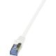 LogiLink PrimeLine RJ45 CAT7 S/FTP -> RJ45 CAT7 S/FTP M/M adatkábel 0.25m fehér
