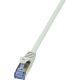 LogiLink PrimeLine RJ45 CAT7 S/FTP -> RJ45 CAT7 S/FTP M/M adatkábel 0.25m szürke