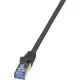 LogiLink PrimeLine RJ45 CAT7 S/FTP -> RJ45 CAT7 S/FTP M/M adatkábel 0.25m fekete