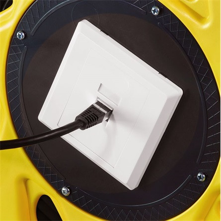 LogiLink Mobil RJ45 CAT7 S/FTP -> RJ45 CAT7 S/FTP F/F adatkábel 60m fekete TPE