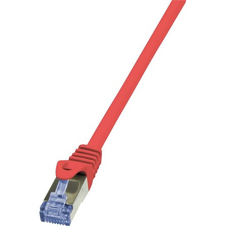 LogiLink GHMT certified RJ45 CAT6A S/FTP -> RJ45 CAT6A S/FTP M/M adatkábel 3m piros