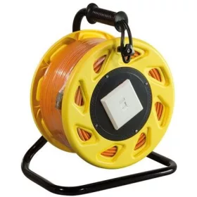   LogiLink Mobile cable reel RJ45 CAT7A S/FTP -> RJ45 CAT7A S/FTP F/F adatkábel 90m narancssárga