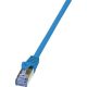 LogiLink GHMT certified RJ45 CAT6A S/FTP -> RJ45 CAT6A S/FTP M/M adatkábel 10m kék