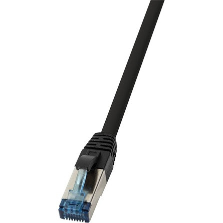 LogiLink PUR RJ45 CAT6A S/FTP -> RJ45 CAT6A S/FTP M/M adatkábel 7.5m fekete