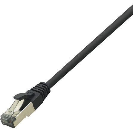 LogiLink PrimeLine RJ45 CAT8.1 S/FTP -> RJ45 CAT8.1 S/FTP M/M adatkábel 0.5m fekete