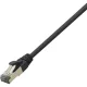 LogiLink PrimeLine RJ45 CAT8.1 S/FTP -> RJ45 CAT8.1 S/FTP M/M adatkábel 2m fekete