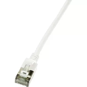   LogiLink SlimLine RJ45 CAT6A U/FTP -> RJ45 CAT6A U/FTP M/M adatkábel 1m fehér