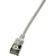 LogiLink SlimLine RJ45 CAT6A U/FTP -> RJ45 CAT6A U/FTP M/M adatkábel 1m szürke