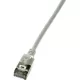 LogiLink SlimLine RJ45 CAT6A U/FTP -> RJ45 CAT6A U/FTP M/M adatkábel 1.5m szürke