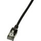 LogiLink SlimLine RJ45 CAT6A U/FTP -> RJ45 CAT6A U/FTP M/M adatkábel 3m fekete