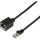 LogiLink Premium RJ45 CAT6A S/FTP -> RJ45 CAT6A S/FTP M/F adatkábel hosszabbító 2m fekete