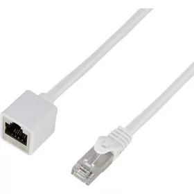   LogiLink Premium RJ45 CAT6A S/FTP -> RJ45 CAT6A S/FTP M/F adatkábel hosszabbító 3m fehér