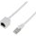 LogiLink Premium RJ45 CAT6A S/FTP -> RJ45 CAT6A S/FTP M/F adatkábel hosszabbító 5m fehér