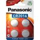 Panasonic CR2016 3V lítium gombelem 4db