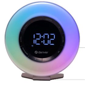   DENVER ENT Denver CRL-342 - FM rádiós ébresztőóra ébresztőfénnyel és természet hangokkal - Fehér