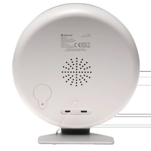 DENVER ENT Denver CRL-342 - FM rádiós ébresztőóra ébresztőfénnyel és természet hangokkal - Fehér