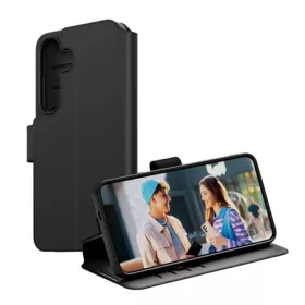   PANZERGLASS Samsung A36 5G PANZERGLASS CARE WALLET tok álló, bőr hatású FLIP, kameravédő, FEKETE