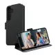 PANZERGLASS Samsung A36 5G PANZERGLASS CARE WALLET tok álló, bőr hatású FLIP, kameravédő, FEKETE