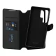 PANZERGLASS Samsung S25 Ultra PANZERGLASS CARE TANGO TWO-IN-ONE tok álló, bőr hatású FLIP, kivehető telefonvédő, FEKETE