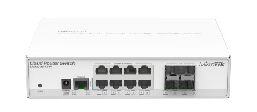 MikroTik Cloud Router Switch 112-8G-4S-IN with QCA8511 400Mhz CPU, 128MB RAM, 8x