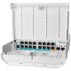 MIKROTIK netPower 15FR with 800MHz CPU, 256MB RAM, 16 x 10/100Mbps Ethernet ports (15 with Reverse POE-in, 1 with PoE-OUT), 2 x SFP, RouterOS L5 or SwitchOS (dual boot), outdoor enclosure, mou...