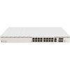 MikroTik Cloud Router Switch PoE 600W (1150W dupla PSU-val), 16x gigabites RJ45 PoE port, 4xSFP+ port, rackbe szerelhető