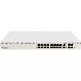   MikroTik Cloud Router Switch PoE 600W (1150W dupla PSU-val), 16x gigabites RJ45 PoE port, 4xSFP+ port, rackbe szerelhető