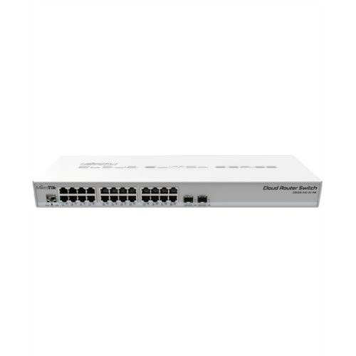 MikroTik Dobozsérült MikroTik 24xGbit port rackbe szerelhető switch, 2xSFP+ foglalat, dual-boot OS