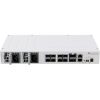 MikroTik CRS510-8XS-2XQ-IN rackbe szerelhető switch, 2x100Gbit QSFP28, 8x25Gbit SFP28 port, redundáns táp