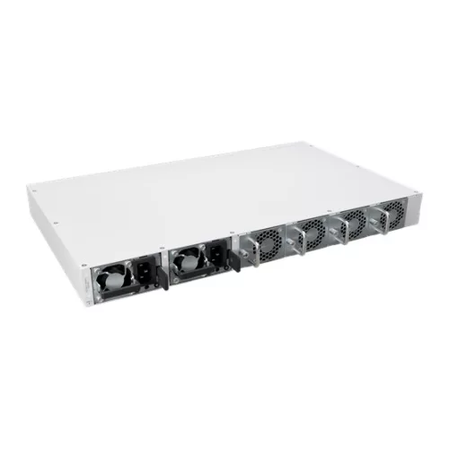 MikroTik CRS812 DDQ  rackbe szerelhető switch, 8× 50G SFP56, 2× 200G QSFP56, 2× 400G QSFP56-DD, 2× 10G Ethernet