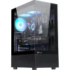 Formula Számítógépház - Crystal Z1+ Black ARGB (fekete, ablakos, ATX, 3x12 cm venti, 1xUSB3.0, 1xUSB2.0, 1xType-C)