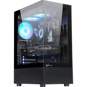   Formula Számítógépház - Crystal Z1+ Black ARGB (fekete, ablakos, ATX, 3x12 cm venti, 1xUSB3.0, 1xUSB2.0, 1xType-C)