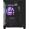 Formula Számítógépház - Crystal Z2M Plus Black AR V2 (fekete, ablakos, mATX,3x12 cm venti,2xUSB2.0, 1xUSB3.0, 1xType-C)
