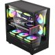 Formula Számítógépház - Crystal Z8 Cosmic Black (fekete, ablakos, 6x12cm venti, ATX, 1xUSB3.0, 1xUSB2.0, 1xType-C)