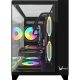 Formula Számítógépház - Crystal Z9M Black (fekete, ablakos, mATX, 1xUSB3.0, 1xType-C)