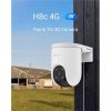 EZVIZ H8c kültéri 4G kamera 3MP 2K, színes éjszakai kép, 360°panoráma kép, ember/jármű érzékelés automata követés, 512GB